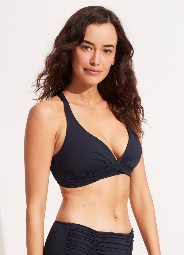 Seafolly Collective DD Double Wrap Front Bra - True Navy