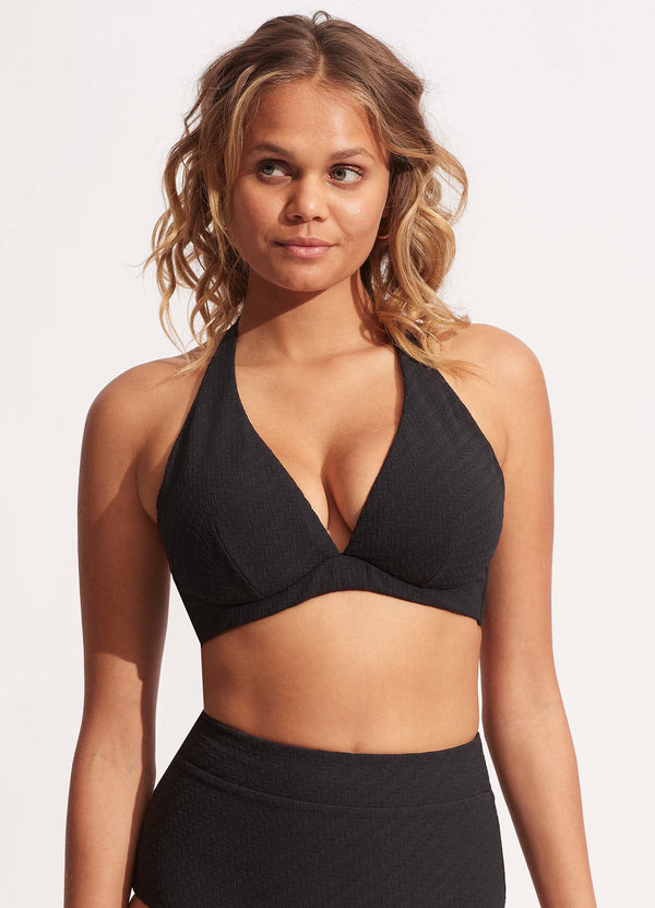 DD Fixed Tri Bra - Black
