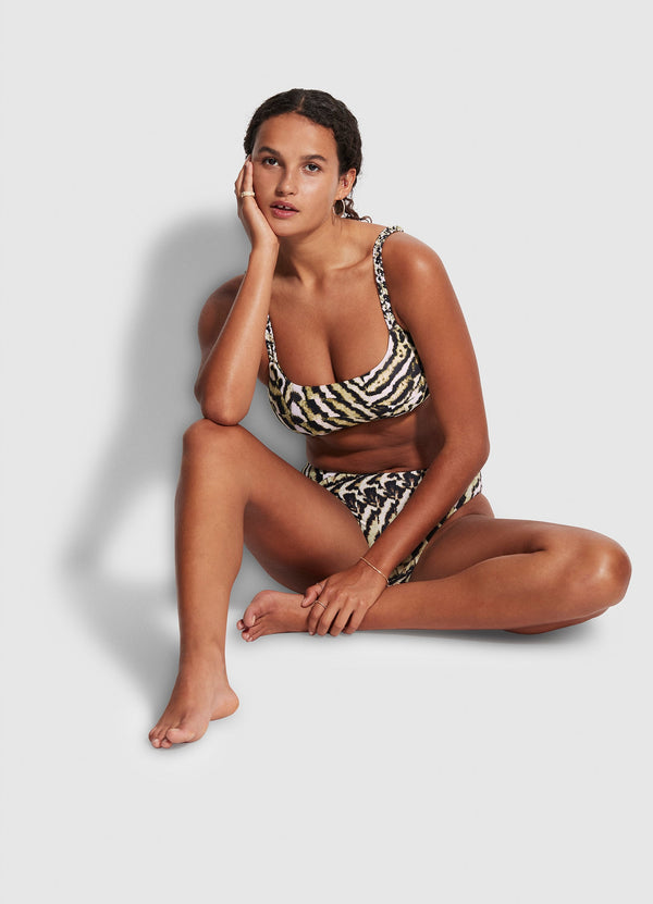 Mandalay C/D Tank Bikini Top - Olive Oil