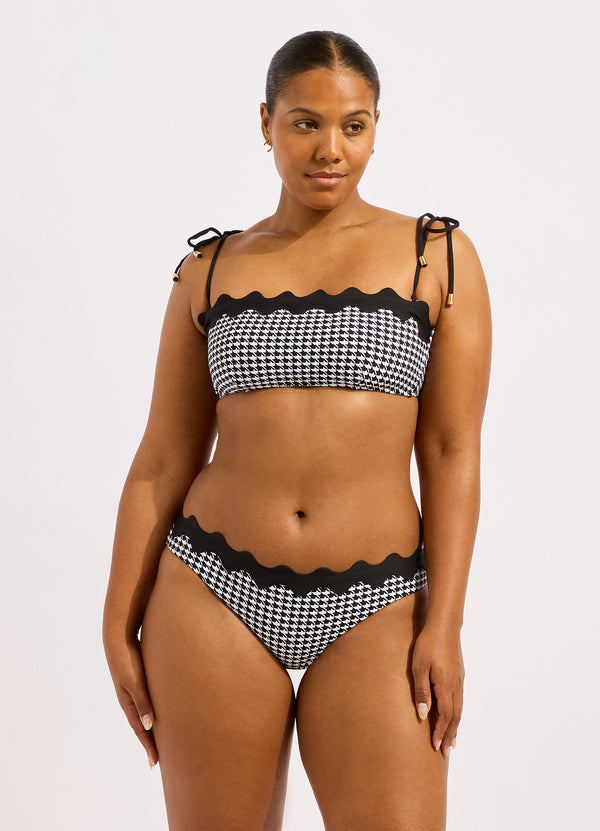 Gia Check Ric Rac Hipster Bikini Bottom