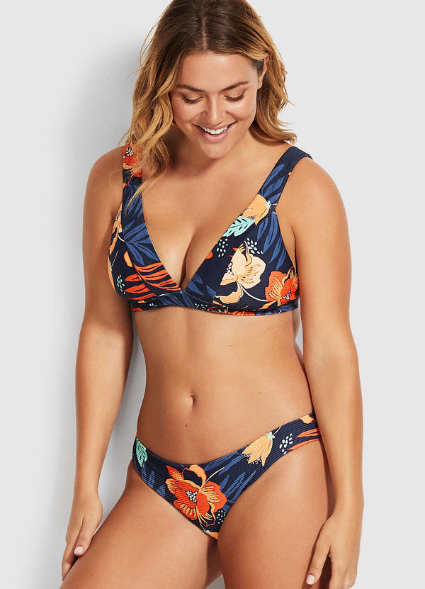 On Vacation Hipster Bikini Bottom - Indigo