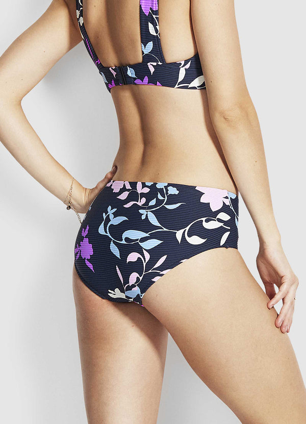 Florence Wide Side Retro Bikini Bottom - Indigo