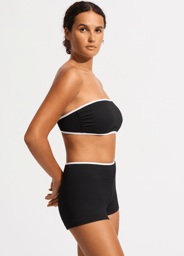 High waisted boyleg bikini on sale