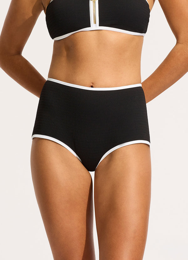 Beach Bound Boyleg Bikini Bottom - Black