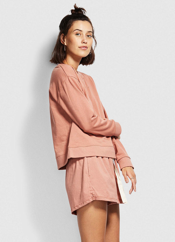 Holiday Crew Neck Sweater - Faded Rose