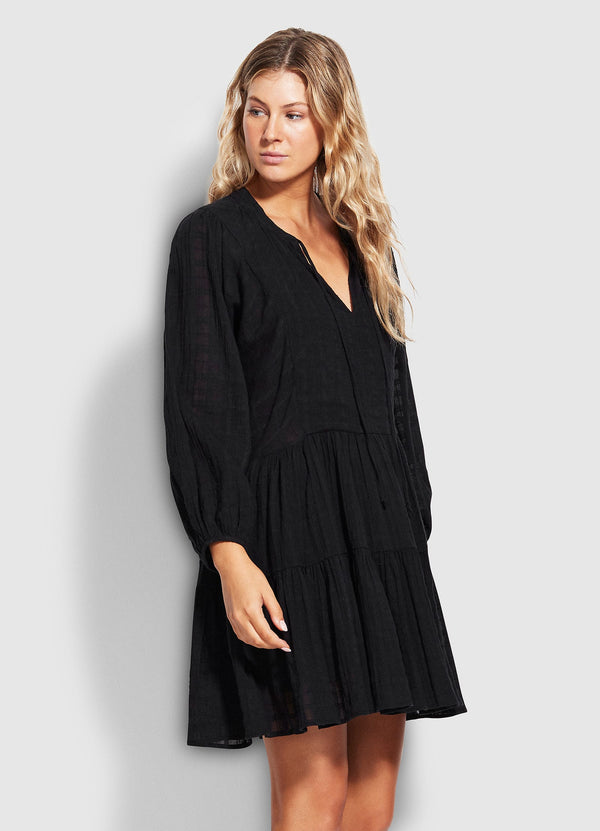 Drifter Tiered Dress - Black