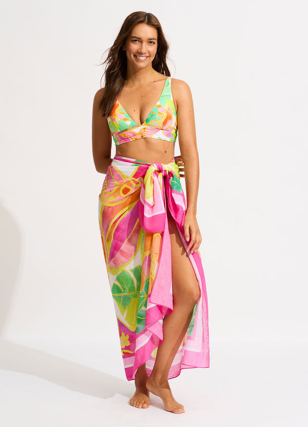 Wonderland Sarong - Fuchsia Rose