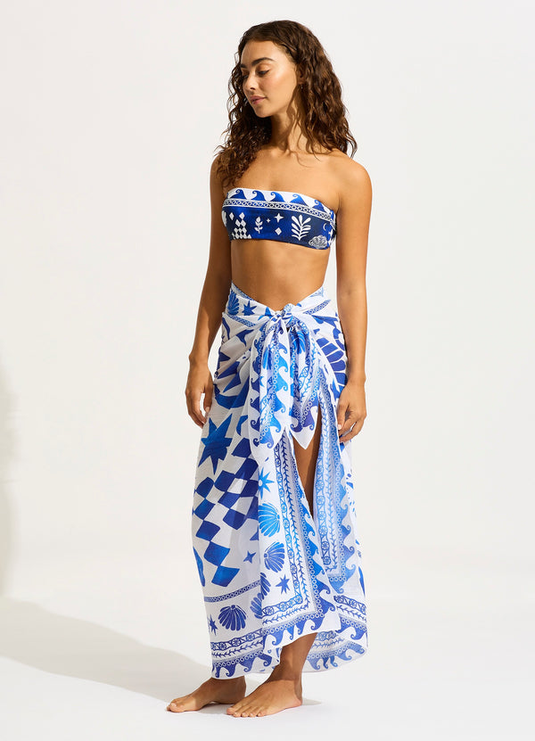 Corfu Sarong - Azure