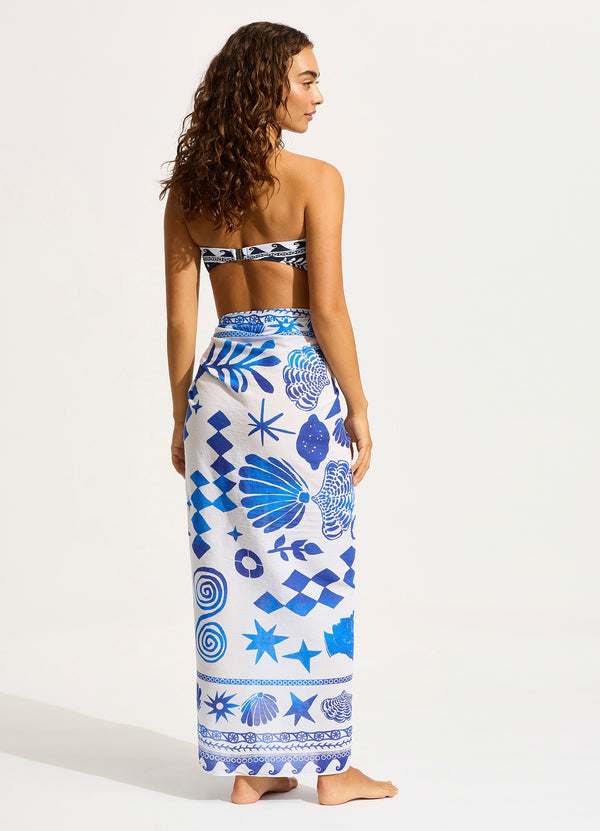 Corfu Sarong - Azure