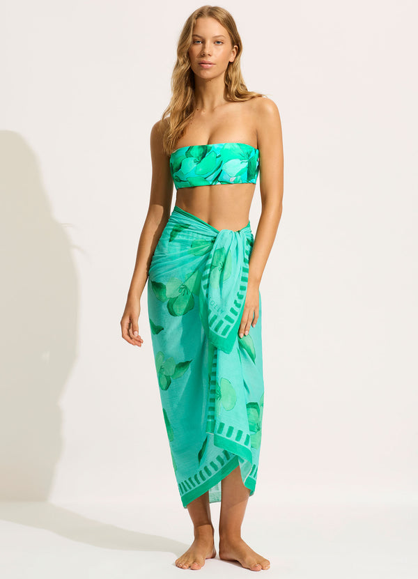 Secret Garden Sarong - Jade