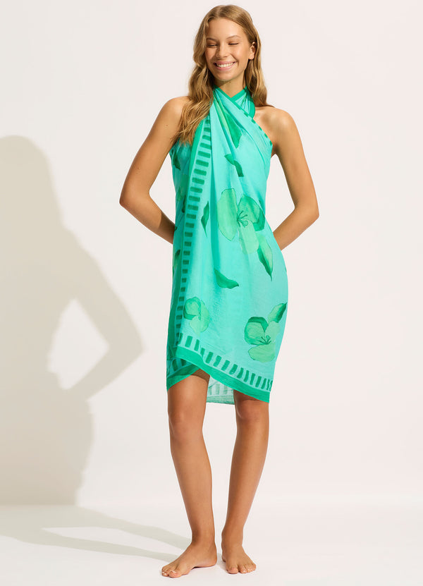 Secret Garden Sarong - Jade