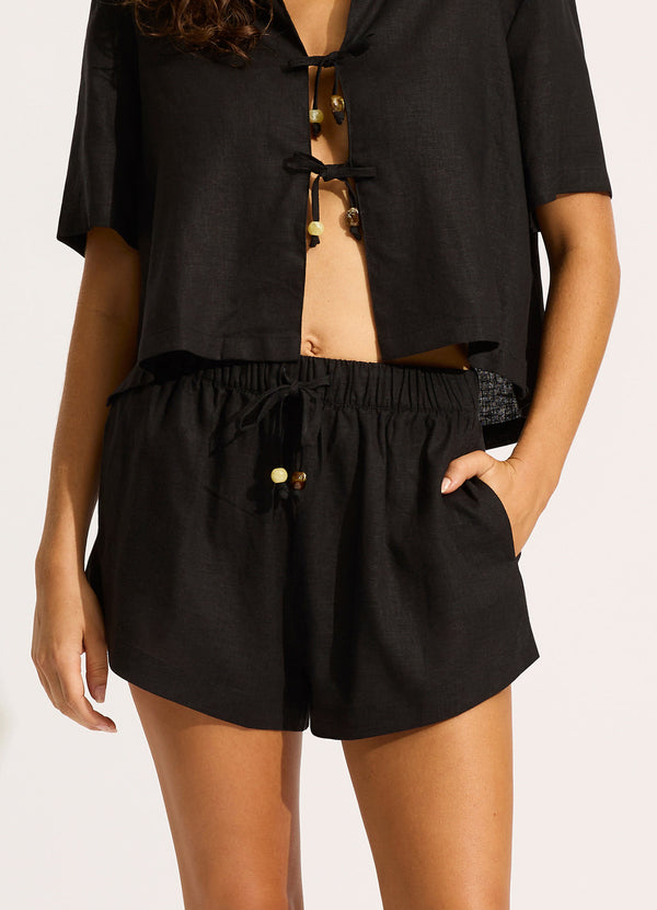 Palermo Cropped Short - Black