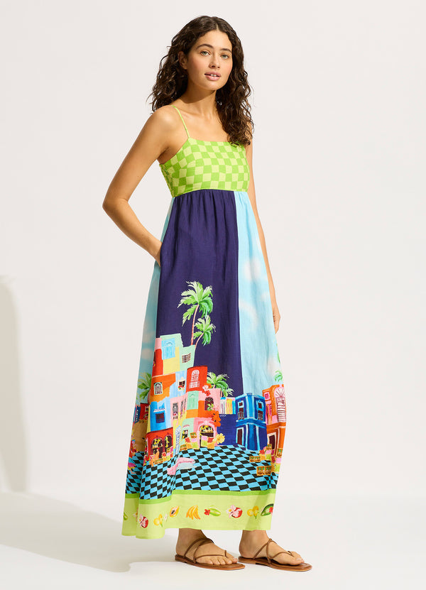 Cuba Maxi Dress - Turquoise