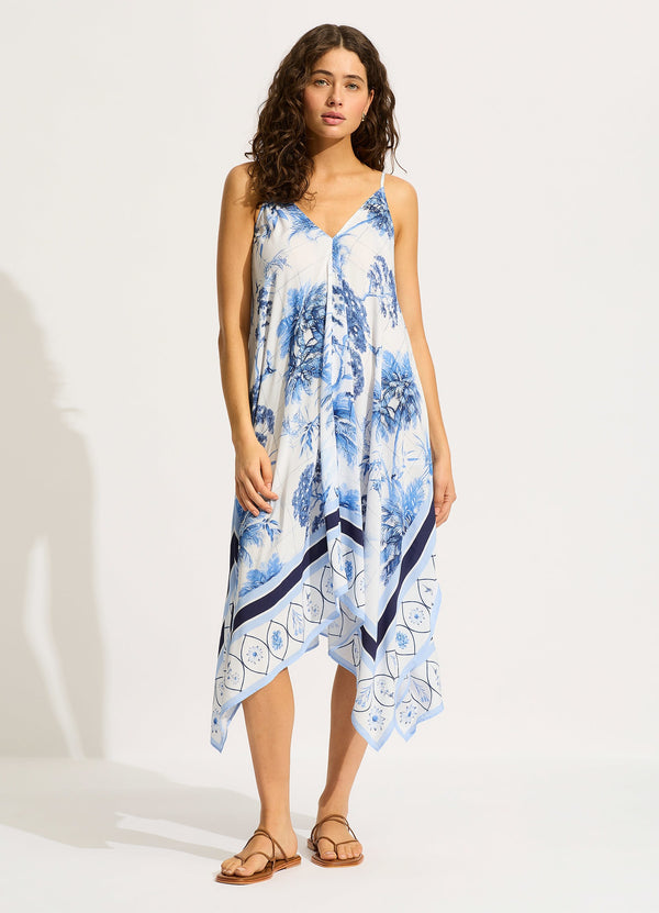 Marbella Scarf Dress - White