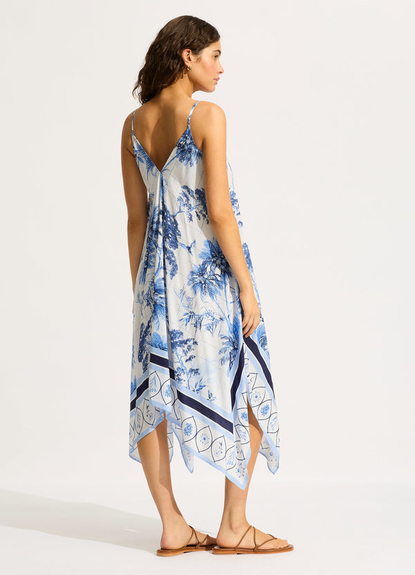 Marbella Scarf Dress - White