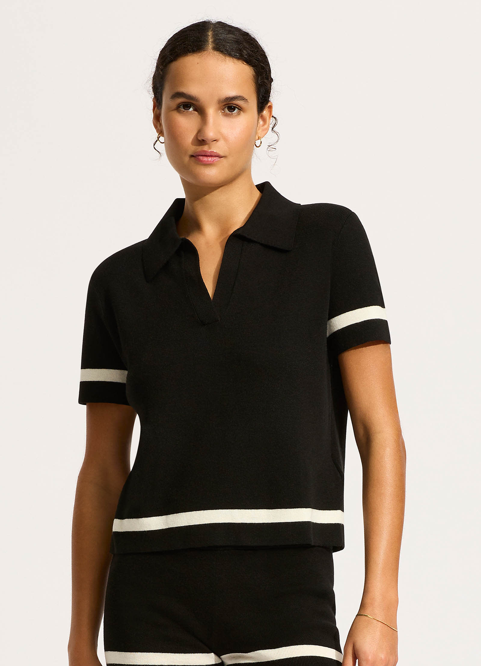 kolor BEACON】2023ss knit shirt Black