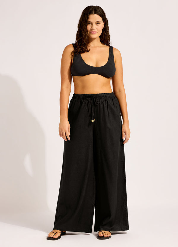 Palermo Drawcord Waist Wide Leg Pant