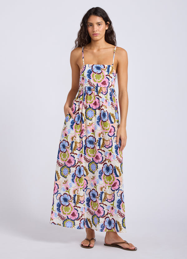 Sea Blossom Midi Dress