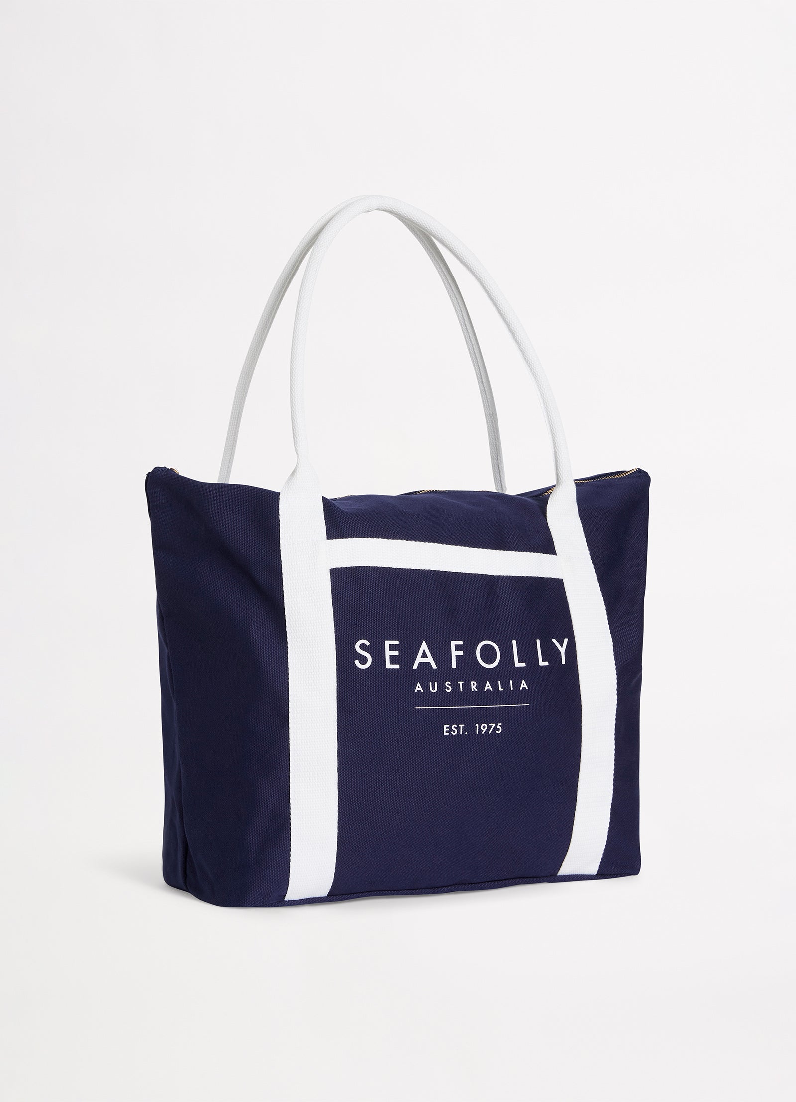 Canvas Tote Bag - True Navy – Seafolly United Kingdom