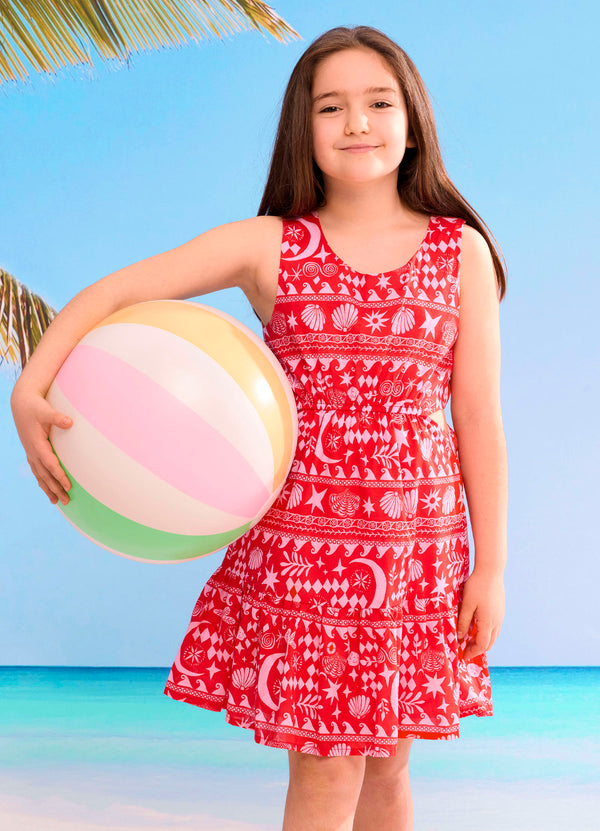 Mykonos Yardage Cut Out Dress - Mykonos