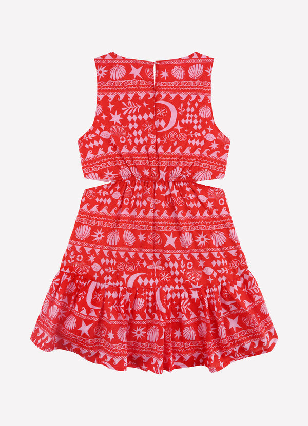 Mykonos Yardage Cut Out Dress - Mykonos