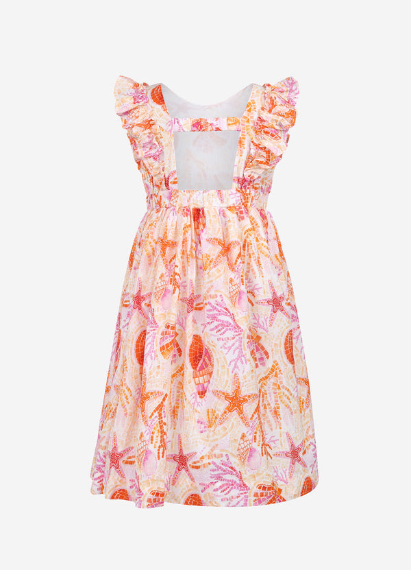 Yardage Frill Dress - La Mer