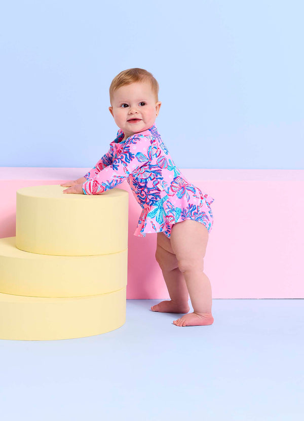 Coral Sea Frill Sunsuit