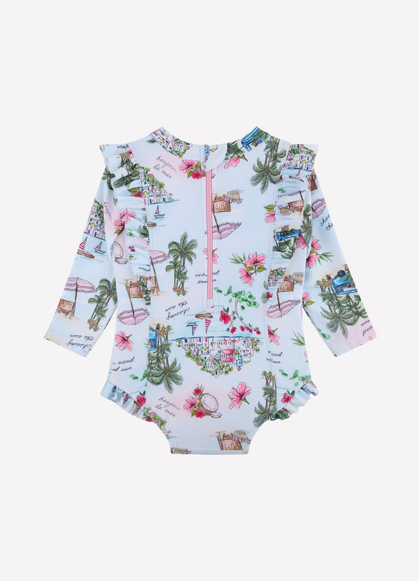 Secret Vacation Frill Sunsuit - Secret Vacay