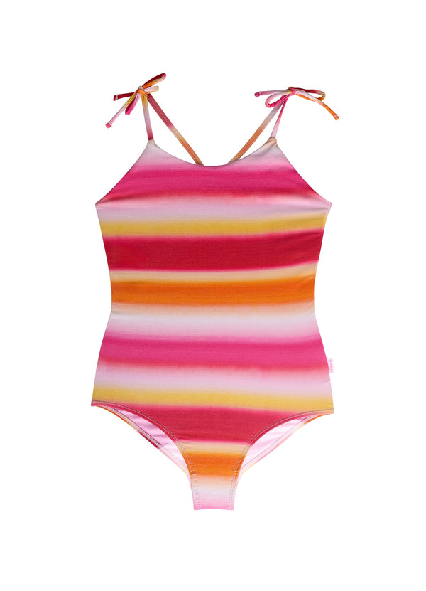 Ombre Cut Out One Piece - Ombre Red