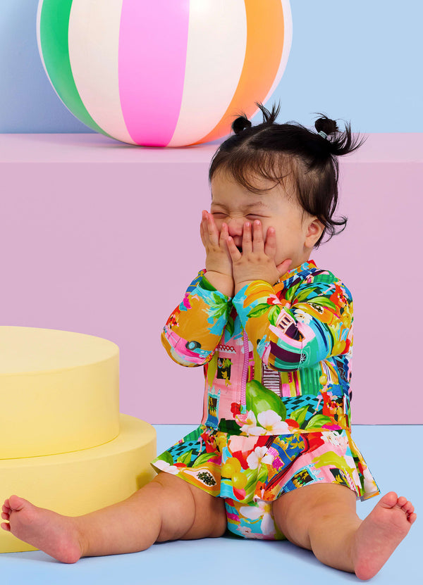 Cuba Flounce Sunsuit - Cuba