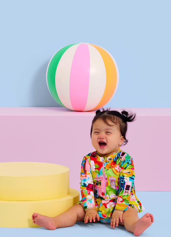 Cuba Flounce Sunsuit - Cuba