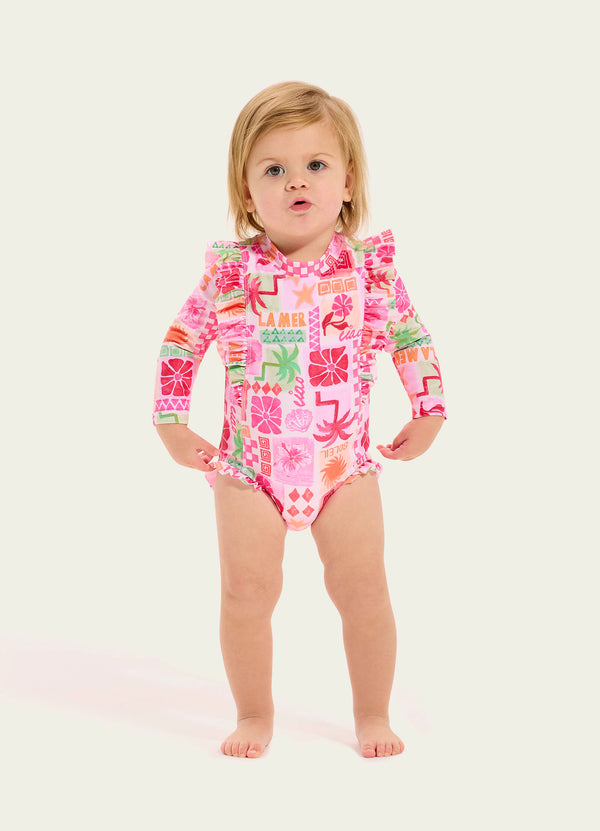 Summer Paradise Frill Sunsuit