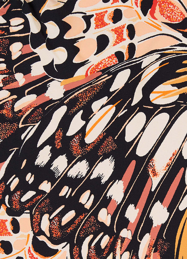 Take Flight Cut Out One Piece - Mandarin