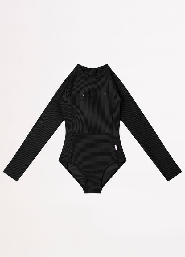 Summer Essential Girls Panelled Paddlesuit - Black