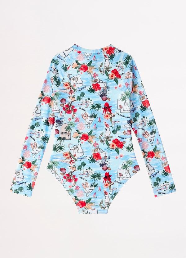Girls Summer Vacay Paddlesuit  - Summer Vaca
