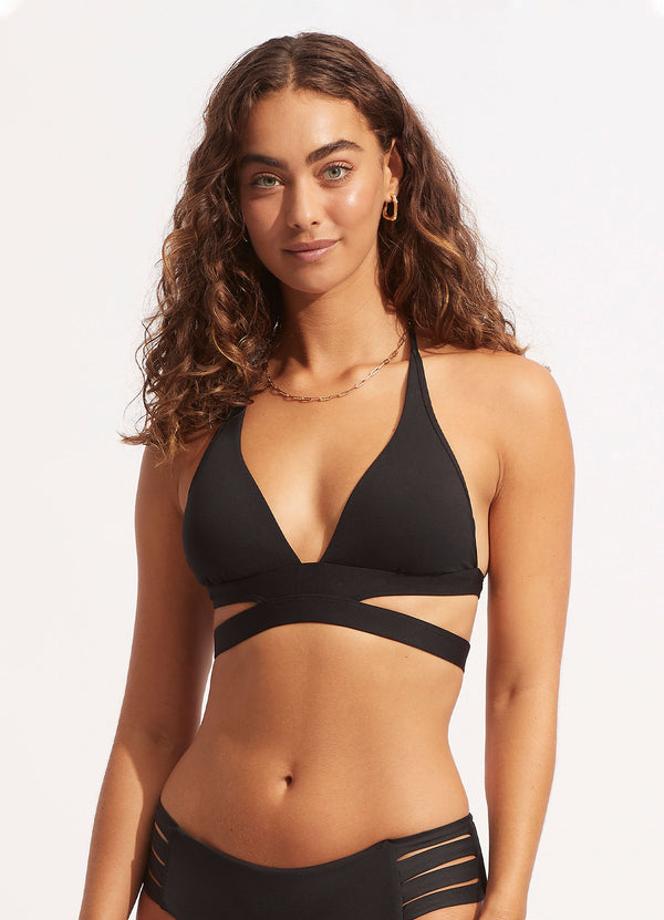 Seafolly Collective Halter Bra - Black – Seafolly United Kingdom