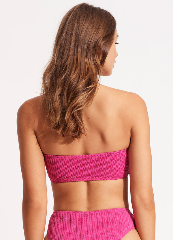 Sea Dive Tube Top - Fuchsia Rose