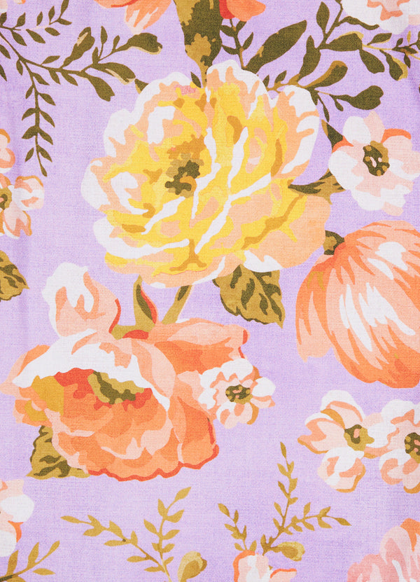 Paradise Garden Reversible Hipster Bikini Bottom - Lilac