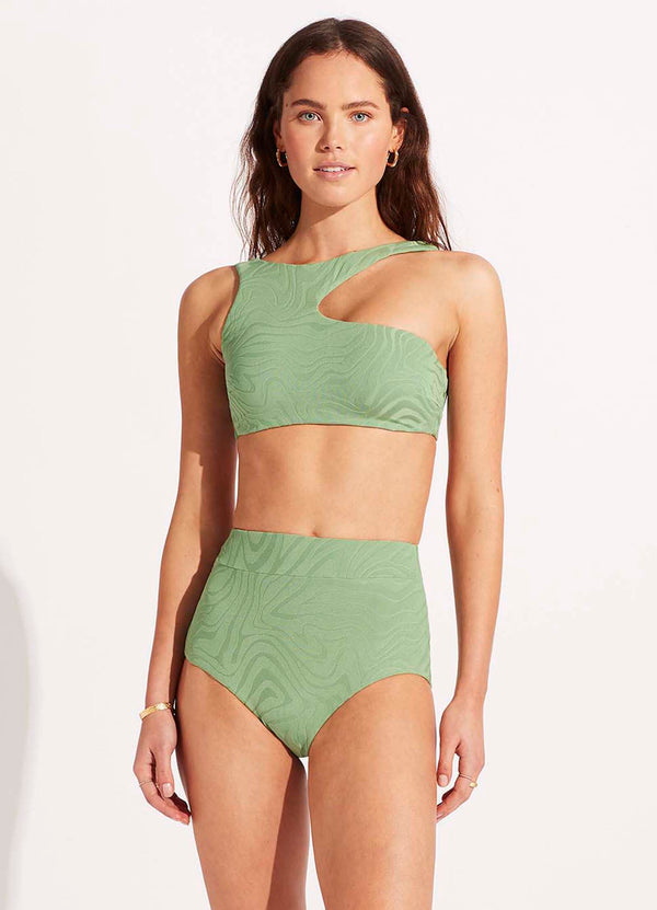 Second Wave High Waisted Pant - Palm Green