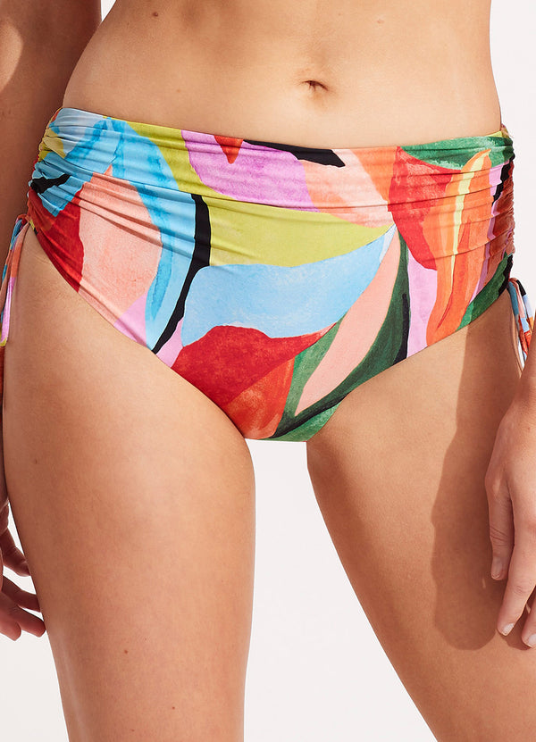 Tropfest Drawstring Hipster - Aquamarine