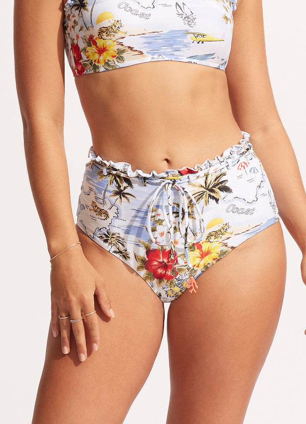 Coast To Coast High Waisted Pant - Powder Blue