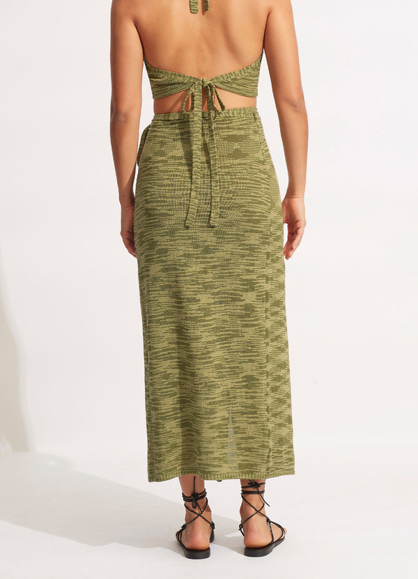 Daybreak Knit Skirt  - Olive