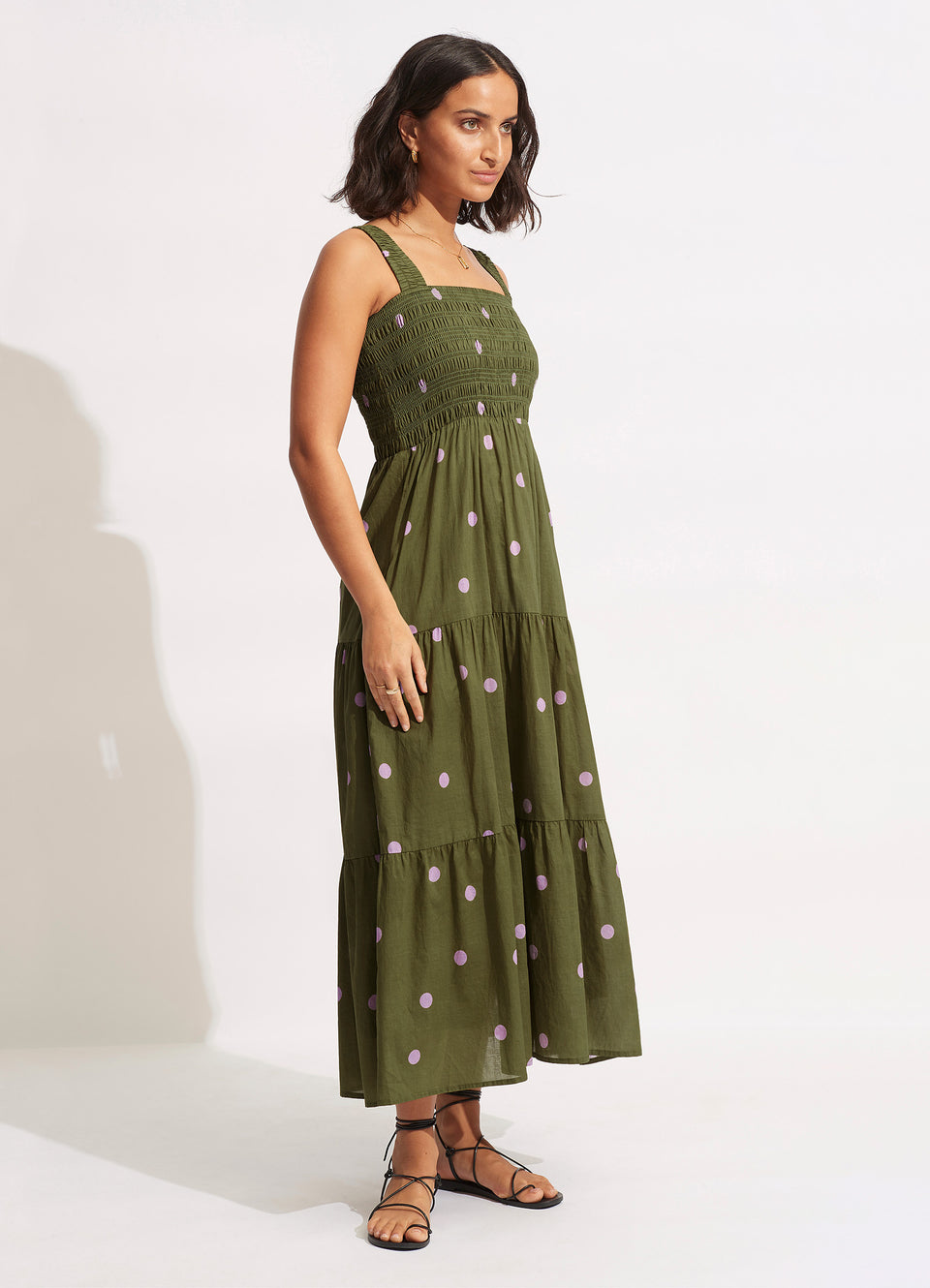 Boathouse Dress Avocado Spot