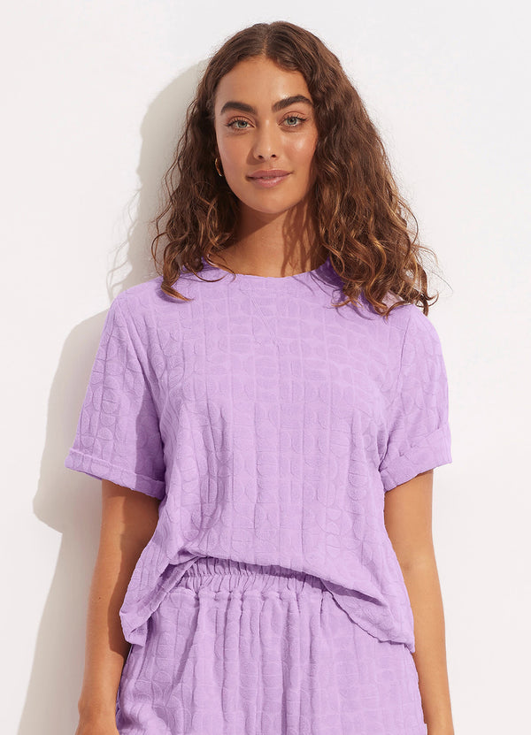 Capri Terry Tee - Wild Rose
