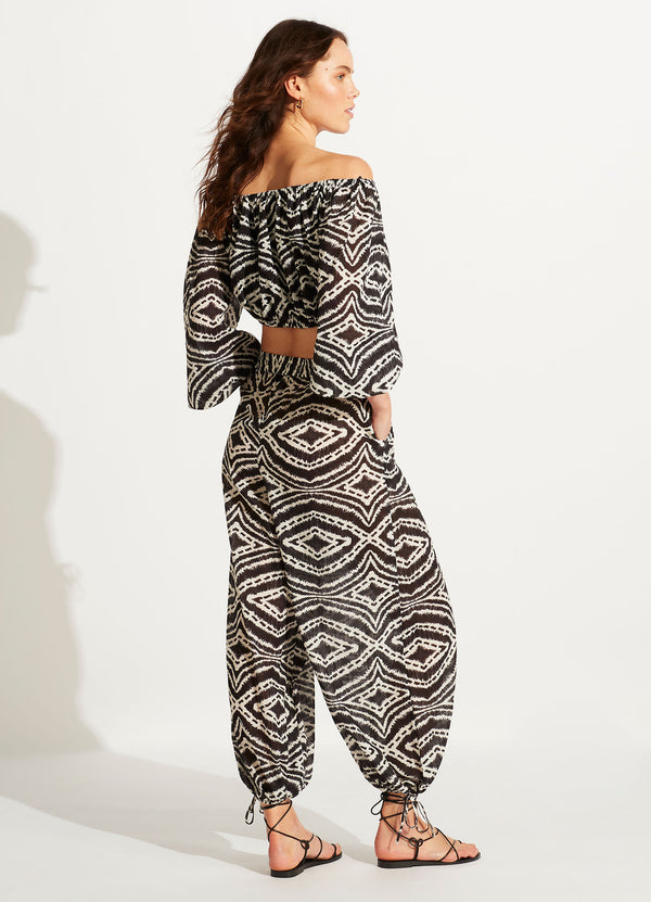 Zanzibar Harem Pant  - Black