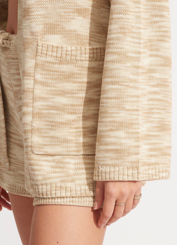 Marl Knit Cardigan - Sand