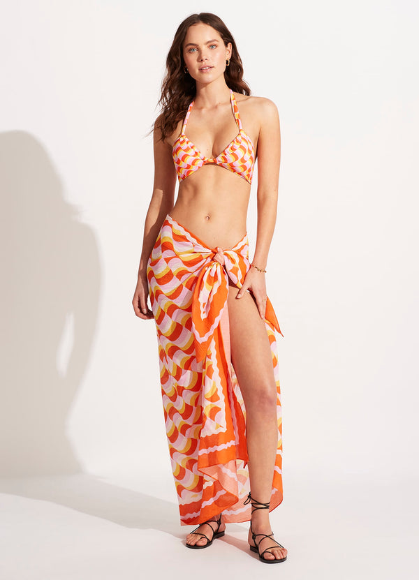 Modern Take Sarong - Mandarin