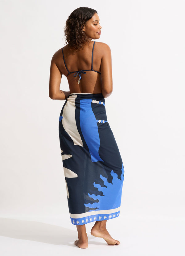 La Palma Sarong - True Navy – Seafolly US