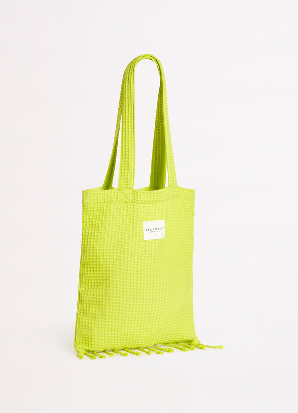 Waffle Towel & Tote Set - Wild Lime