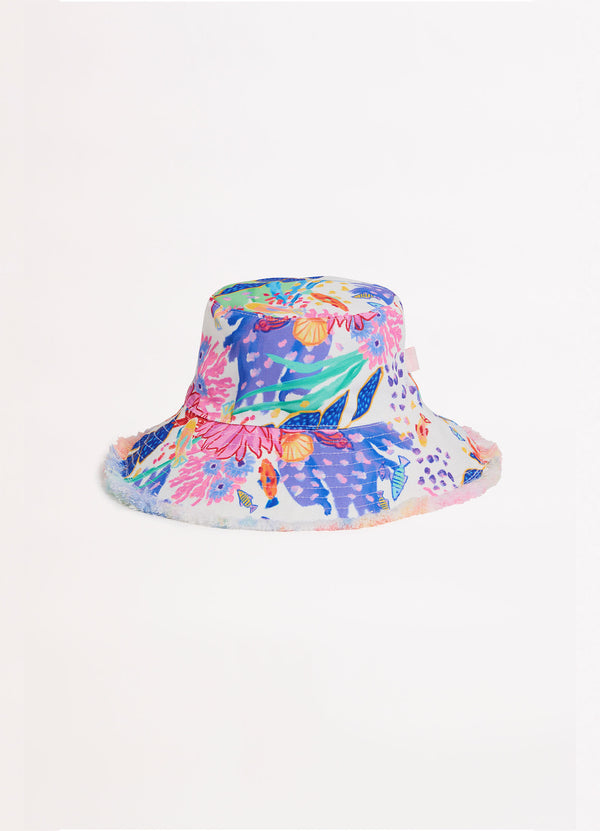 Under The Sea Bucket Hat - White